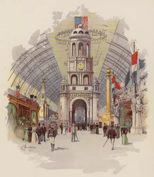 Innenansicht des Gebäudes für Manufakturen und freie Künste